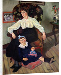 Portrait of Marie Coca and her Daughter, 1913 by Marie Clementine Valadon