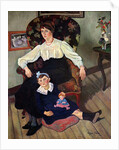 Portrait of Marie Coca and her Daughter, 1913 by Marie Clementine Valadon