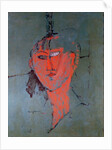 The Red Head, c.1915 by Amedeo Modigliani