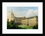 The Abbey Church of Saint-Denis and the School of the Legion of Honour in 1840 by Aline Clement