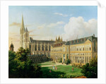 The Abbey Church of Saint-Denis and the School of the Legion of Honour in 1840 by Aline Clement