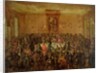 Banquet Given in Honour of Louis XIV by the Corps Municipal at the Hotel-de-Ville, c.1680 by French School