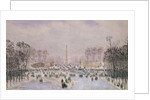 Skating in the Tuileries, c.1865 by Theodore Jung