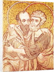 SS. Peter and Paul Embracing by Byzantine School