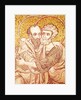 SS. Peter and Paul Embracing by Byzantine School