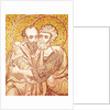 SS. Peter and Paul Embracing by Byzantine School