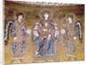 The Virgin and Child enthroned between two angels by Byzantine School