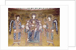 The Virgin and Child enthroned between two angels by Byzantine School