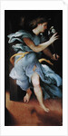 The Archangel Gabriel, left hand panel from the Annunciation by Lorenzo Lotto