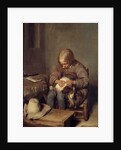 The Flea-Catcher c.1655 by Gerard ter Borch or Terborch