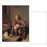 The Flea-Catcher c.1655 by Gerard ter Borch or Terborch