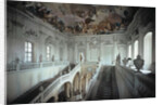 Grand Staircase with frescoed vault, Wurzburg Residence, Germany, by architect Johann Balthasar Neumann, built 1719-44 by Balthasar Neumann