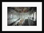 Grand Staircase with frescoed vault, Wurzburg Residence, Germany, by architect Johann Balthasar Neumann, built 1719-44 by Balthasar Neumann