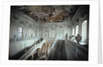 Grand Staircase with frescoed vault, Wurzburg Residence, Germany, by architect Johann Balthasar Neumann, built 1719-44 by Balthasar Neumann