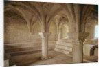 Interior of the chapter house of the Cistercian abbey, founded in 1146 by French School