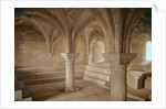 Interior of the chapter house of the Cistercian abbey, founded in 1146 by French School