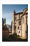 View of the exterior view of the church, built 1035-60 by French School