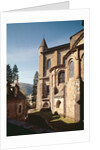 View of the exterior view of the church, built 1035-60 by French School