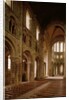 View of the nave from the choir, 1020-1135 by School French