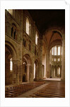 View of the nave from the choir, 1020-1135 by School French