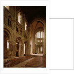 View of the nave from the choir, 1020-1135 by School French