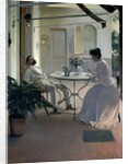 Open Air Interior, Barcelona, 1892 by Ramon Casas i Carbo