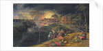 Scene of a War with a Fire, 1569 by Gillis Mostaert