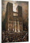 The Populace Besieging Notre-Dame by Francois Nicolas Chifflart