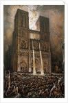The Populace Besieging Notre-Dame by Francois Nicolas Chifflart