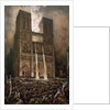 The Populace Besieging Notre-Dame by Francois Nicolas Chifflart