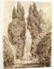 Large Cypresses at the Villa d'Este by Jean-Honore Fragonard