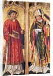 St. Stephen and St. Blaise by Swiss School