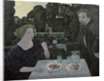 Marthe and Maurice Denis at Dusk, or The Dessert in the Garden, 1897 by Maurice Denis