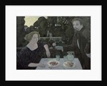 Marthe and Maurice Denis at Dusk, or The Dessert in the Garden, 1897 by Maurice Denis