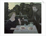 Marthe and Maurice Denis at Dusk, or The Dessert in the Garden, 1897 by Maurice Denis