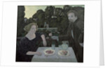 Marthe and Maurice Denis at Dusk, or The Dessert in the Garden, 1897 by Maurice Denis