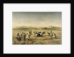 Threshing Wheat in Algeria, 1853 by Adolphe Pierre Leleux