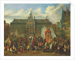A Procession at Antwerp, 1697 by Alexander van Bredael
