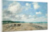 The Beach at Tourgeville, 1893 by Eugene Louis Boudin