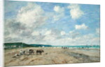 The Beach at Tourgeville, 1893 by Eugene Louis Boudin