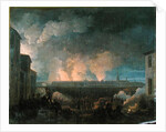 The Bombardment of Vienna by the French Army, 11th May 1809 by Baron Louis Albert Bacler d'Albe