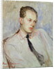 Study for a portrait of Pierre Drieu La Rochelle 1924 by Jacques-Emile Blanche