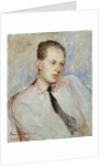 Study for a portrait of Pierre Drieu La Rochelle 1924 by Jacques-Emile Blanche