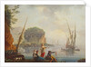 Seascape by Charles Francois Lacroix de Marseille