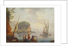 Seascape by Charles Francois Lacroix de Marseille