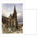 Restoring the Abbey Church of St. Denis in 1833 by Adrien Dauzats