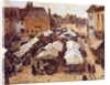 The Market Place at Abbeville by Louis Braquaval