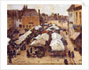 The Market Place at Abbeville by Louis Braquaval