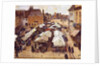 The Market Place at Abbeville by Louis Braquaval