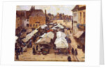 The Market Place at Abbeville by Louis Braquaval